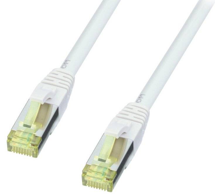 LINDY 47260 RJ45 Netzwerkkabel, Patchkabel CAT 6a (Rohkabel CAT 7) S/FTP 0.30 m Grau mit Rastnasenschutz 1 St.-2