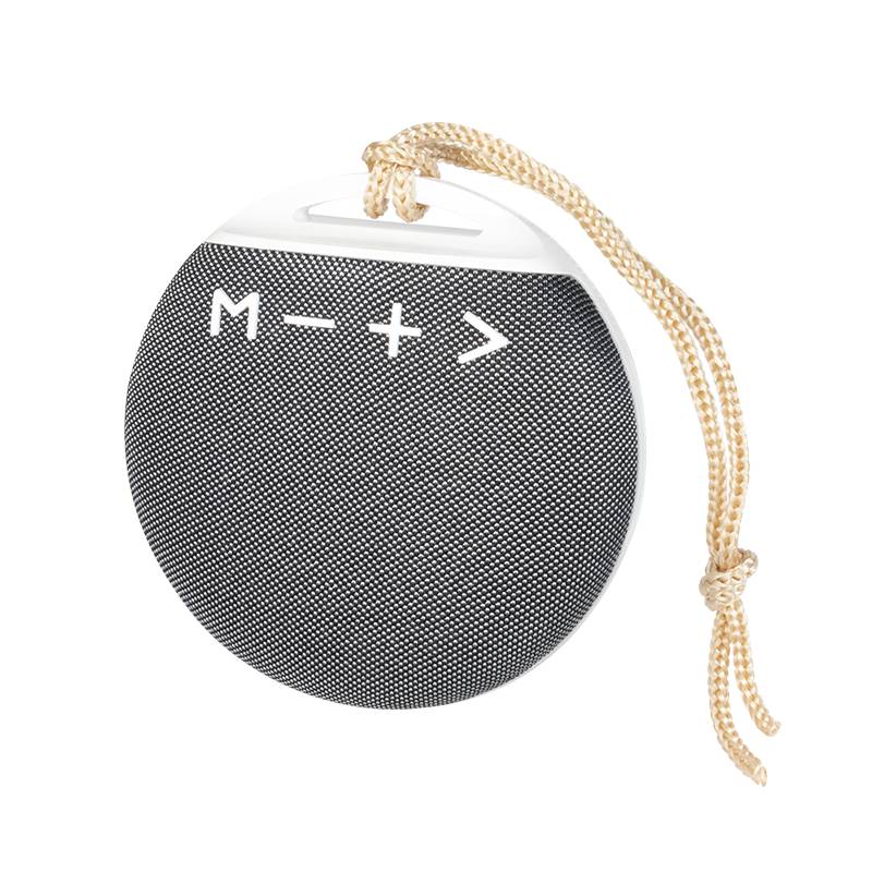 LogiLink Runder kompakter Bluetooth Lautsprecher, weiß/grau-0