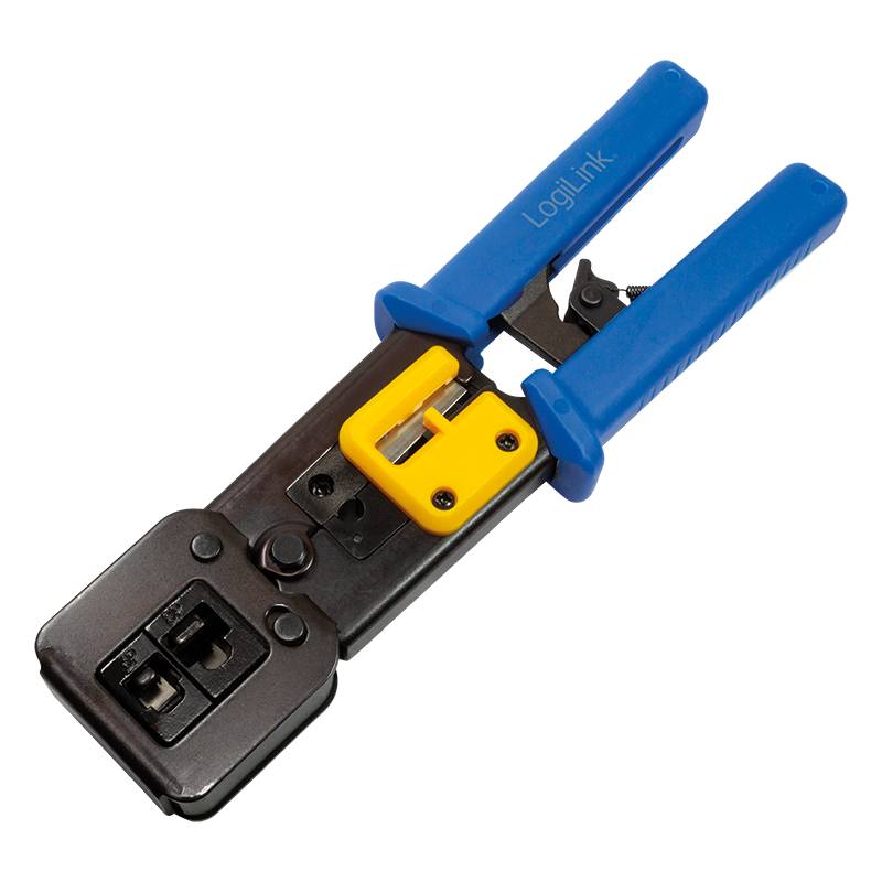 LogiLink Professional Crimpzange für RJ11/12/45/EZ Steckverbinder, mit Abschneider-0
