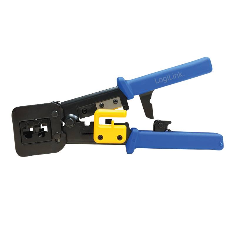 LogiLink Professional Crimpzange für RJ11/12/45/EZ Steckverbinder, mit Abschneider-1