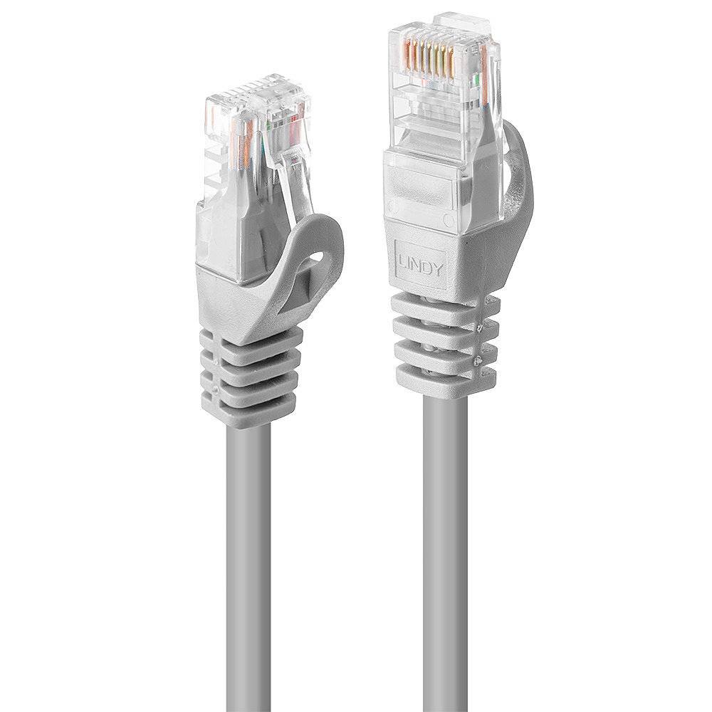Lindy 48406 1m Cat.5e U/UTP Netzwerkkabel, grau, 50 Stück-1