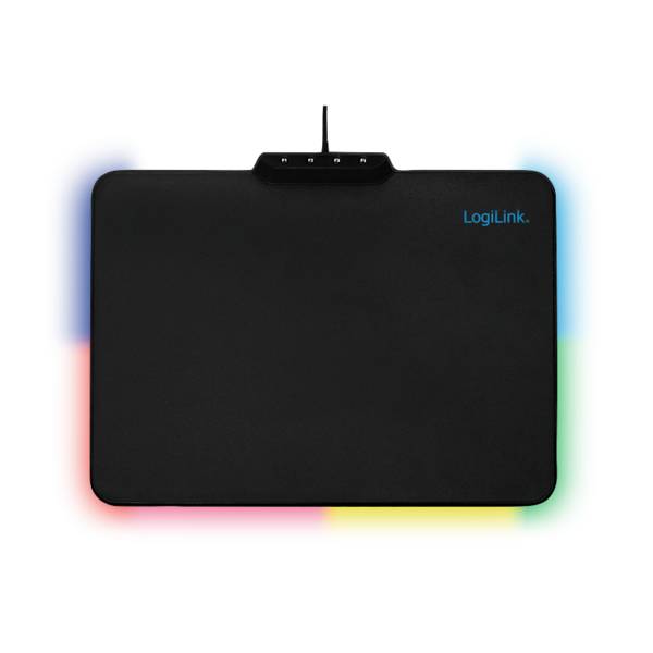 LogiLink Gaming Mauspad mit RGB-LED Beleuchtung