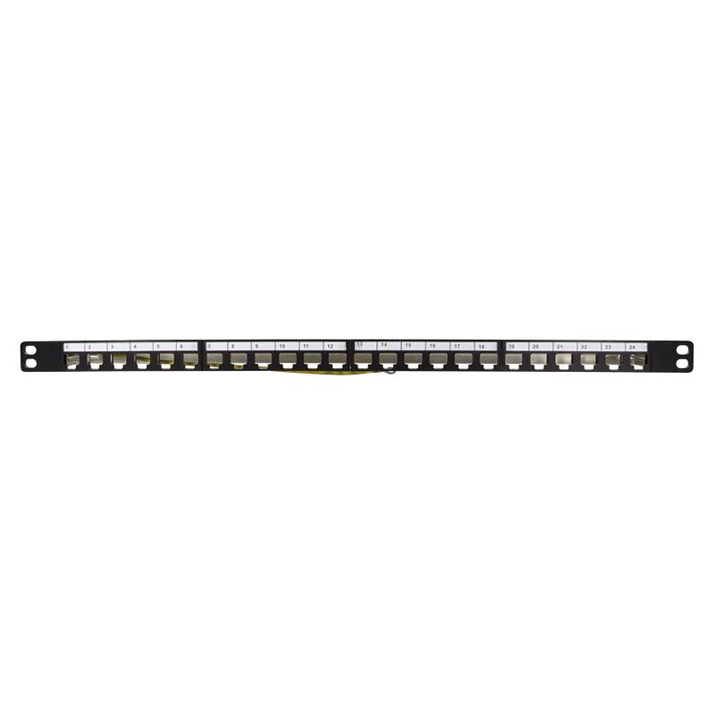 LogiLink Keystone Modular Verteilerfeld 24 Port,geschirmt,sw,leer-1