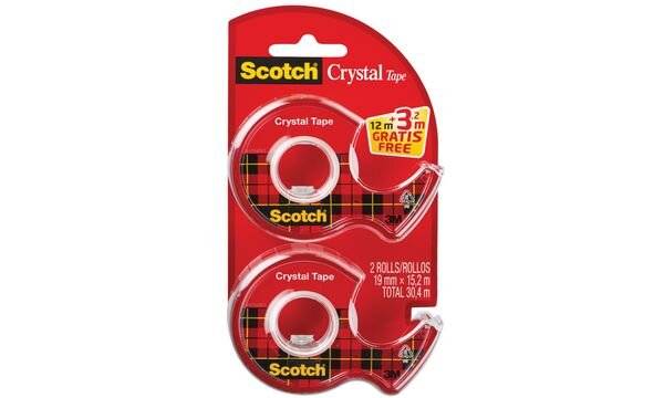 Scotch Handabroller Crystal, transparent, Vorteilspack (9006142)-1