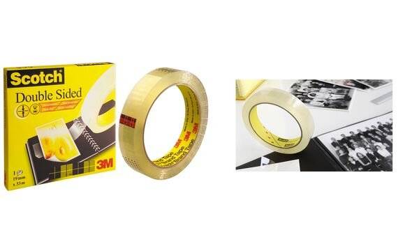 Scotch doppelseitiger Klebeband 19mm x 33m, 1 Rolle D6651933-4