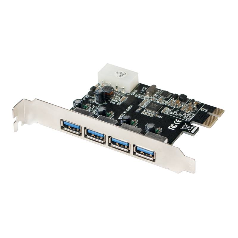 LogiLink USB 3.0 4-Port PCI Express Card - USB-Adapter-4
