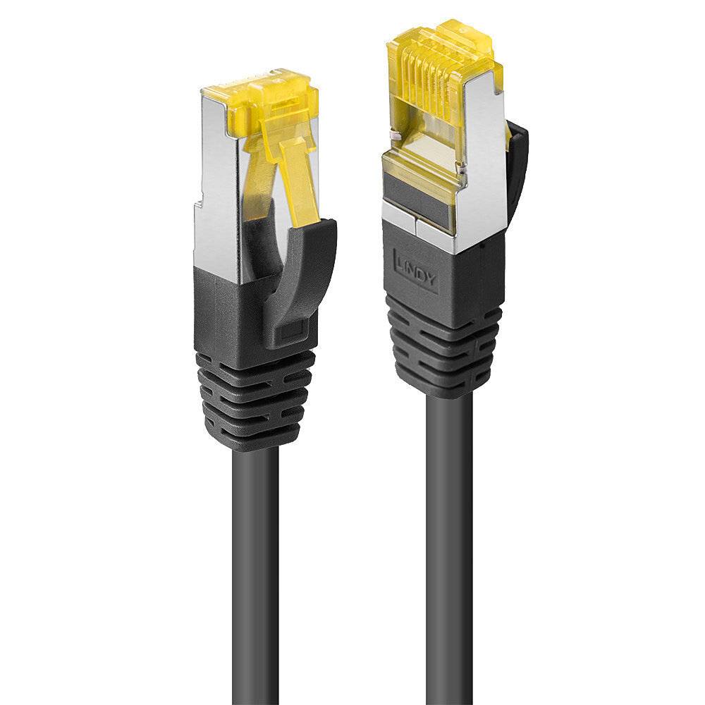 LINDY Cat.7 Ethernet Patch Cable - 1 Meter S/FTP LSOH Black Network Cable