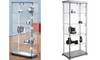 kerkmann Rechteck-Vitrine expoline, 4 Glasböden, alusilber (71400002)