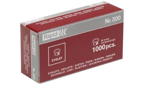 Öse Nr.300 Stahl vermessingt 1.000 St./Pack. - Artikel: 176033600-1