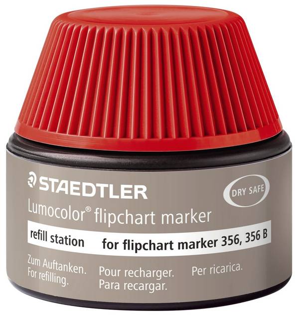 Nachfülltinte Flipchartmarker rot