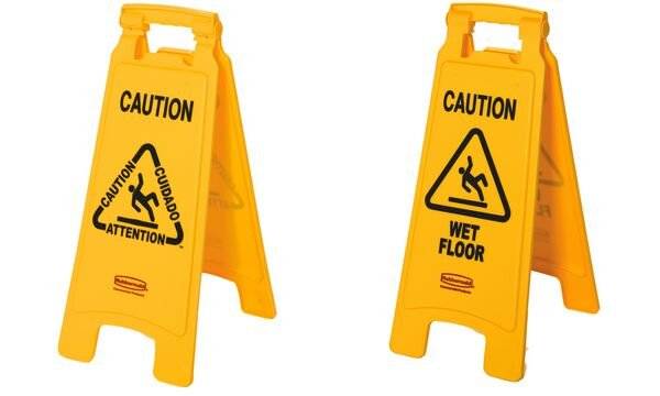 Rubbermaid 0086876032994 Warnaufsteller Vorsicht! Rutschgefahr (B x H) 280 mm x 670 mm 1 St.-2