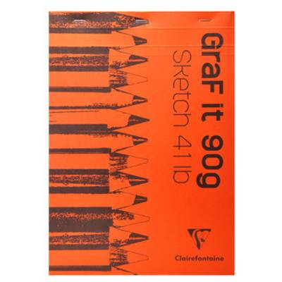 Clairefontaine Zeichenblock GraF it, DIN A4, 90 g/qm (87000469)