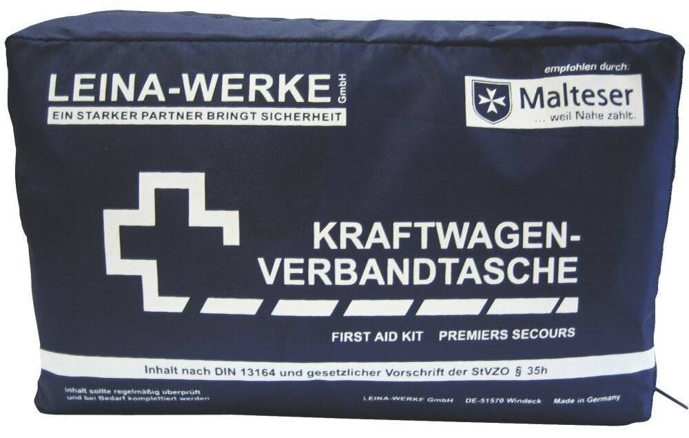 KFZ-Verbandtasche DIN 13164 in Folientasche schwarz-0