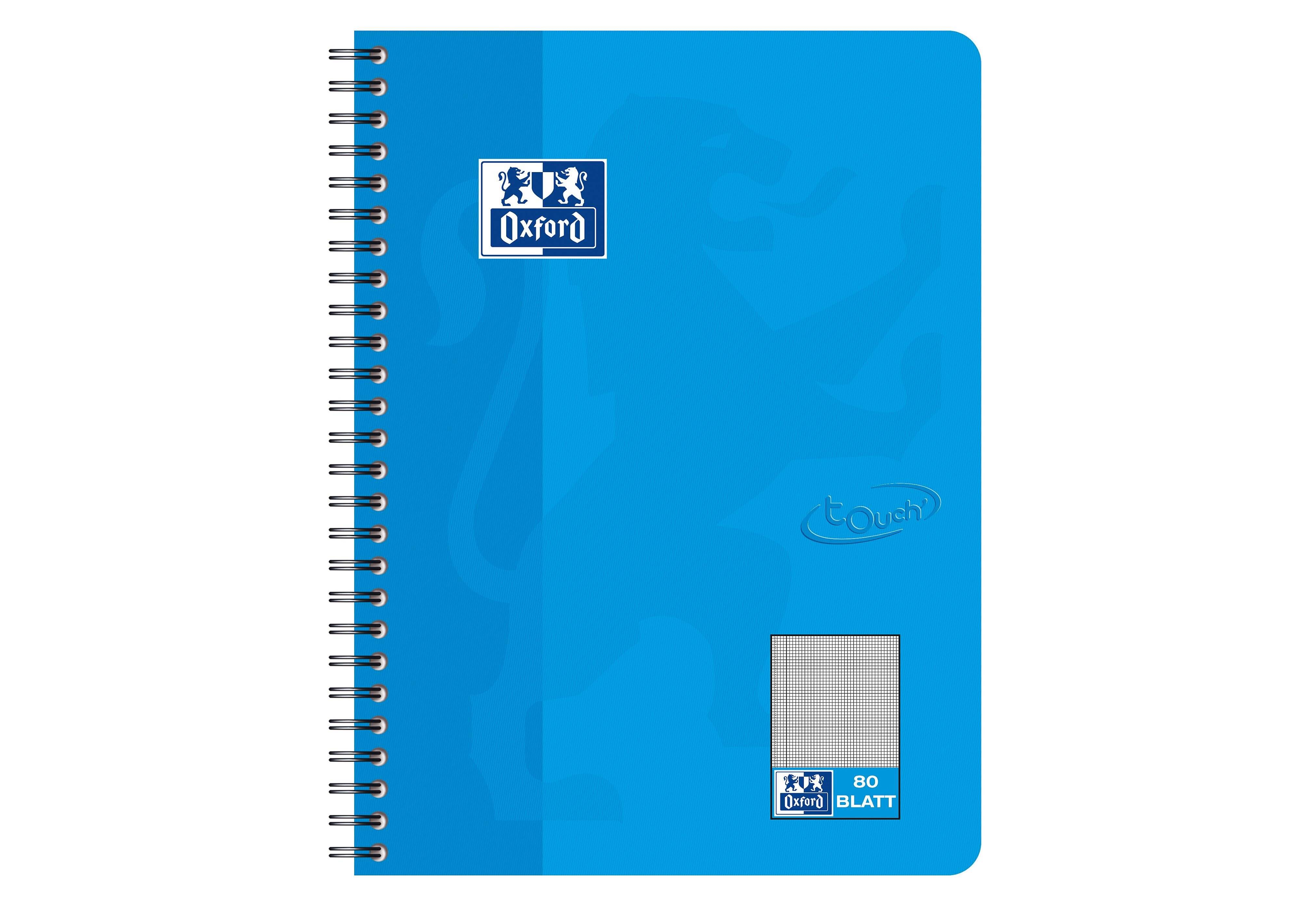 Oxford Collegeblock Touch, B5, kariert, 80 Blatt, meerblau (5400890)-1