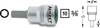 Hazet 8801K 8801K-5 Innen-Sechskant Steckschlüssel-Bit-Einsatz 5 mm 3/8" (10 mm)