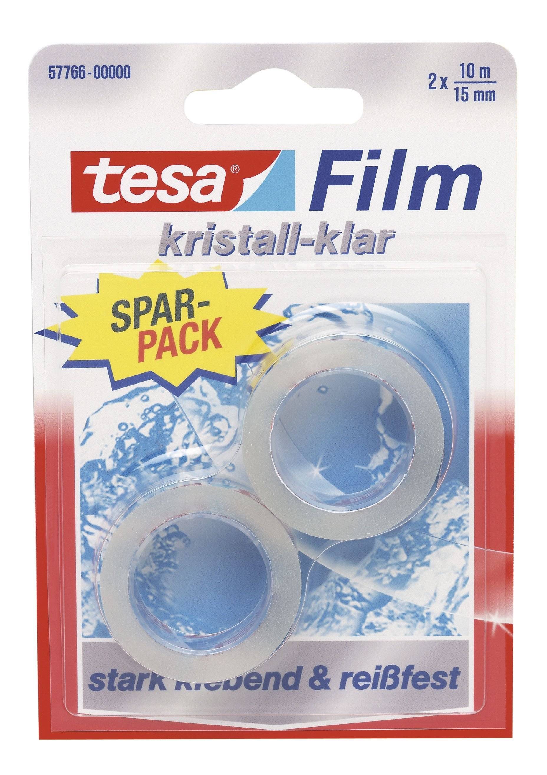 Klebefilm tesafilm® kristall-klar, Bandgröße (L x B): 10 m x 15 mm, 2-0