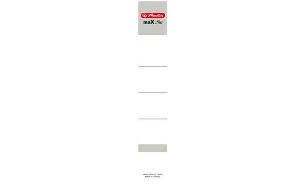 herlitz Ordnerrücken-Einsteckschilder maX.file, 30 x 190 mm (5140146)-0