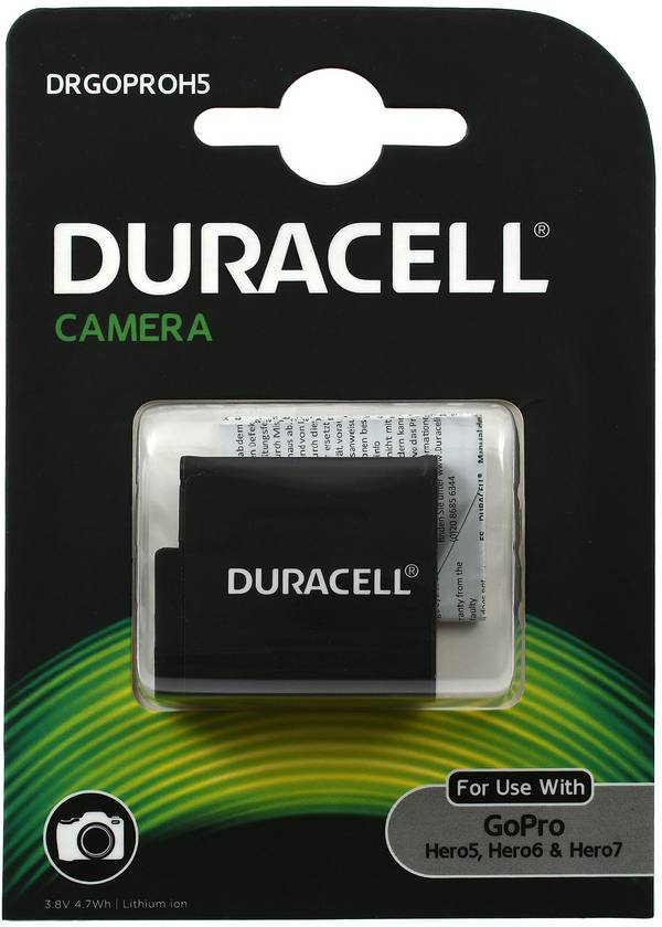 Duracell Akku passend für Action Cam GoPro Hero 5 / GoPro Hero 6, 3,8V, Li-Ion