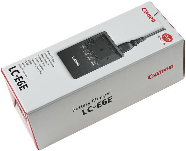 Original Ladegerät Canon Typ LC-E6E für Akkutyp LP-E6N, 100-240V