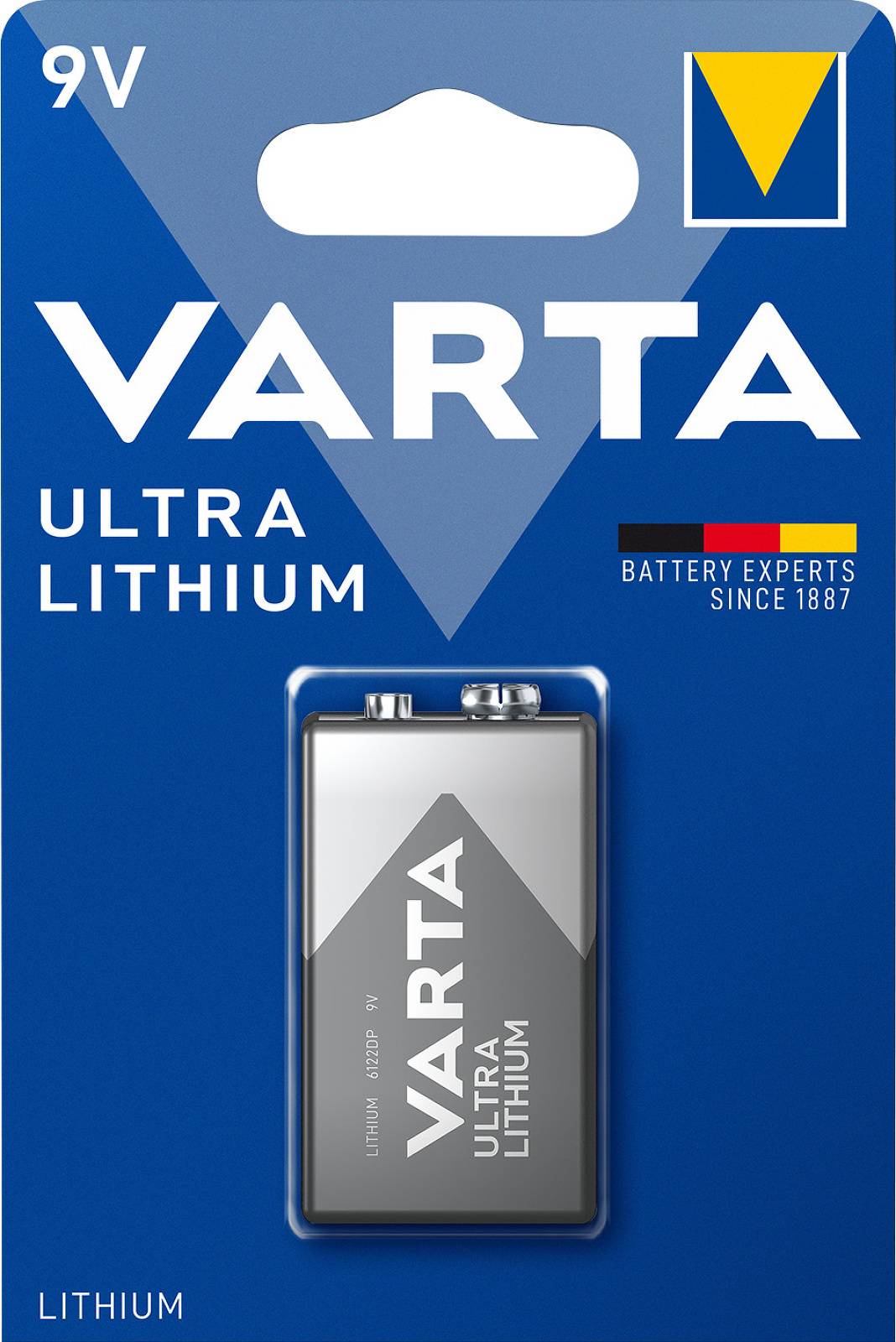 Varta 10 Jahres Batterie für Rauchmelder Lithium, 9V, Lithium-0