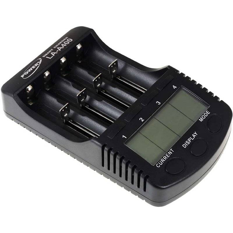 Powery Ladegerät LA-A400 für NiCd / NiMH- AA/AAA SC/C und 3,7V Li-Ion Akkus/Zellen-1