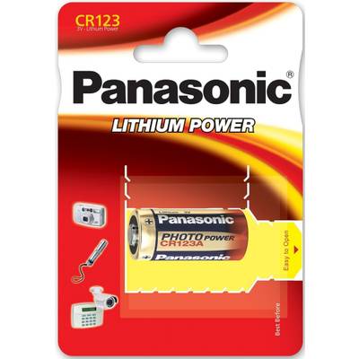Foto Batterie Panasonic Photo Power 123 CR123A RCR123 1er Blister, 3V, Lithium