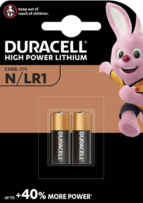 Batterie Duracell Security MN9100 LR1 Lady 2er Blister, 1,5V, Alkaline