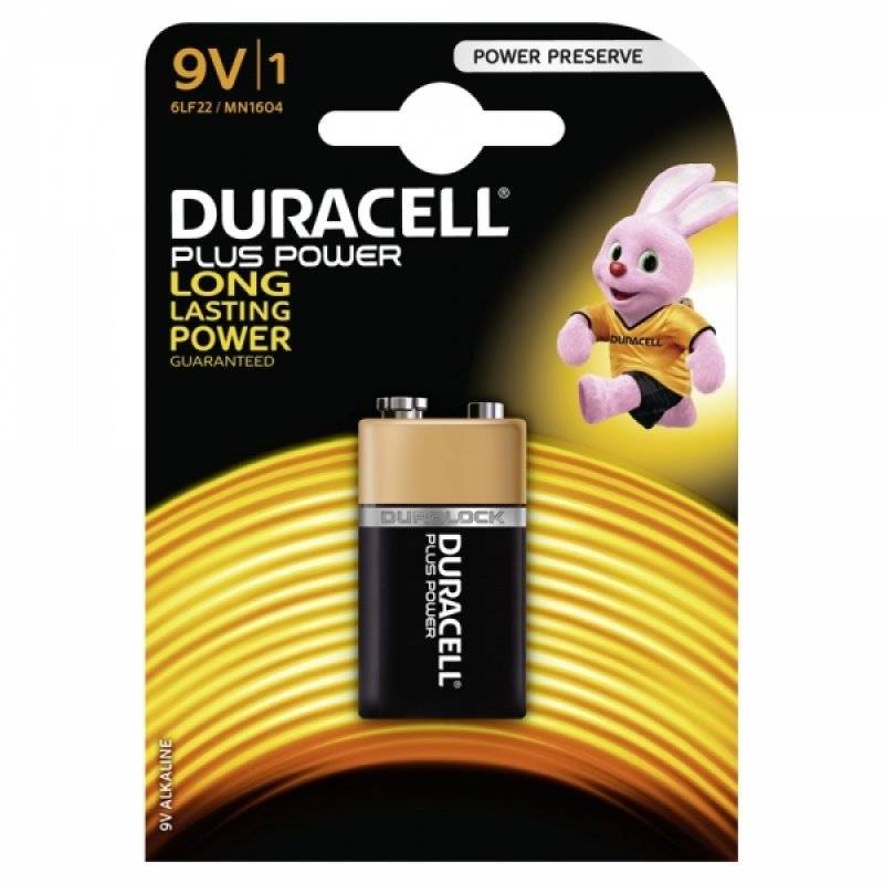 Batterie Duracell Plus Power 6LR61 9V-Block Blister, 9V, Alkaline-1
