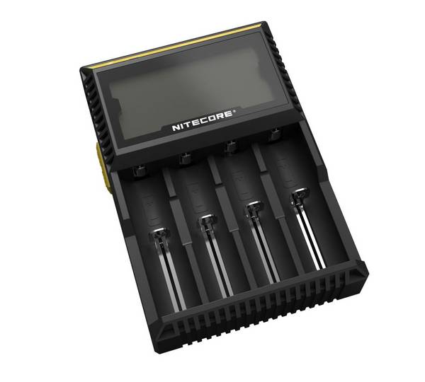 Ladegerät Nitecore Digicharger D4EU für Li-Ion, IMR (z.B.18650,26650) & NiMH- u. NiCd (z.B.AA, AAA), 100-240V