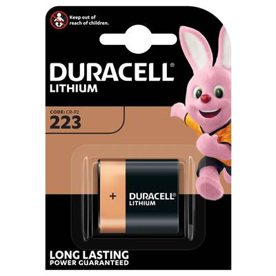 Foto Batterie Duracell M3 Typ CR-P2 / CRP2P / DL223 / EL223 / 223 1er Blister, 6V, Lithium