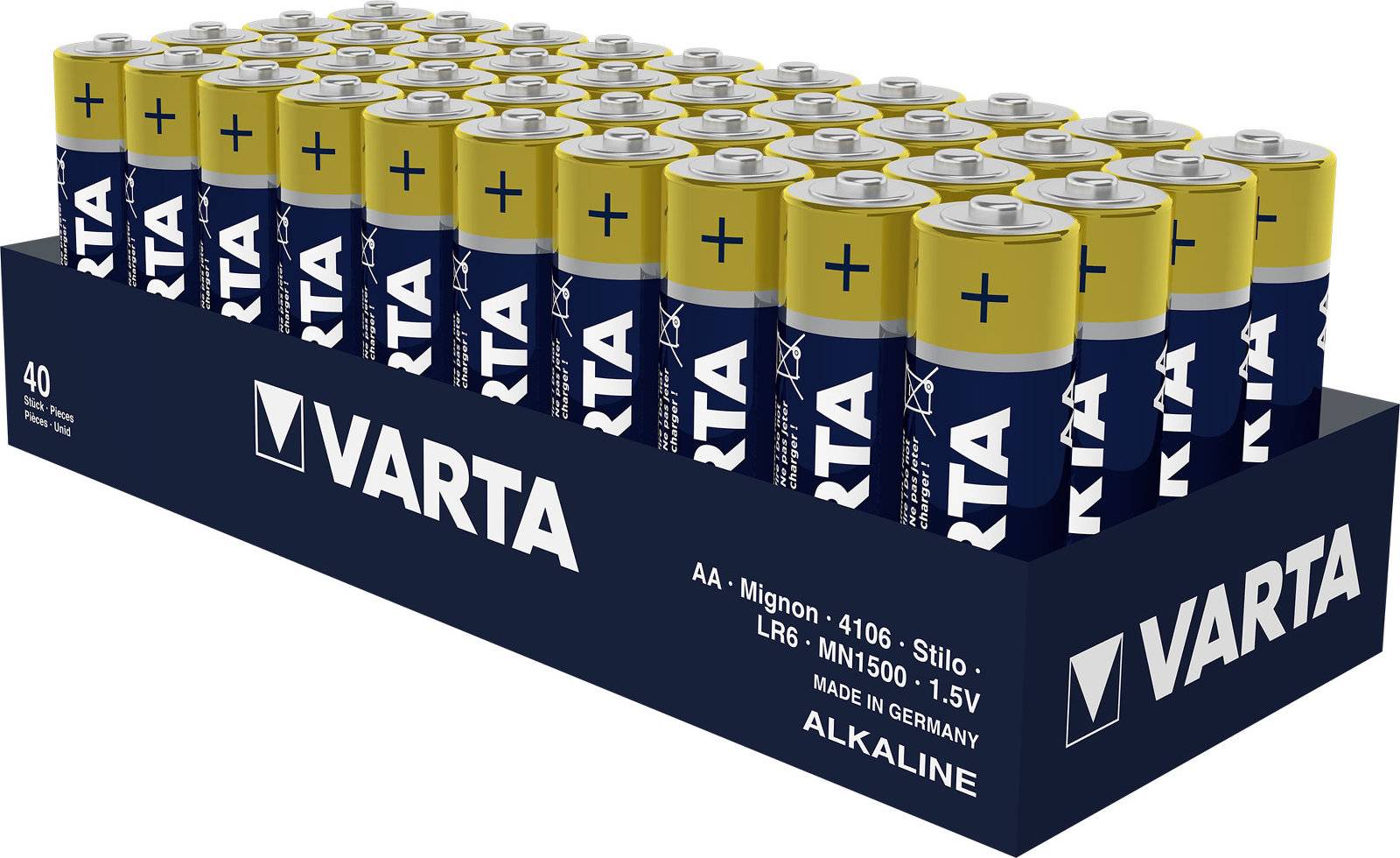 10 x Batterie Varta 4006 Industrial AA Mignonzelle 4er Folie, 1,5V, Alkaline-0