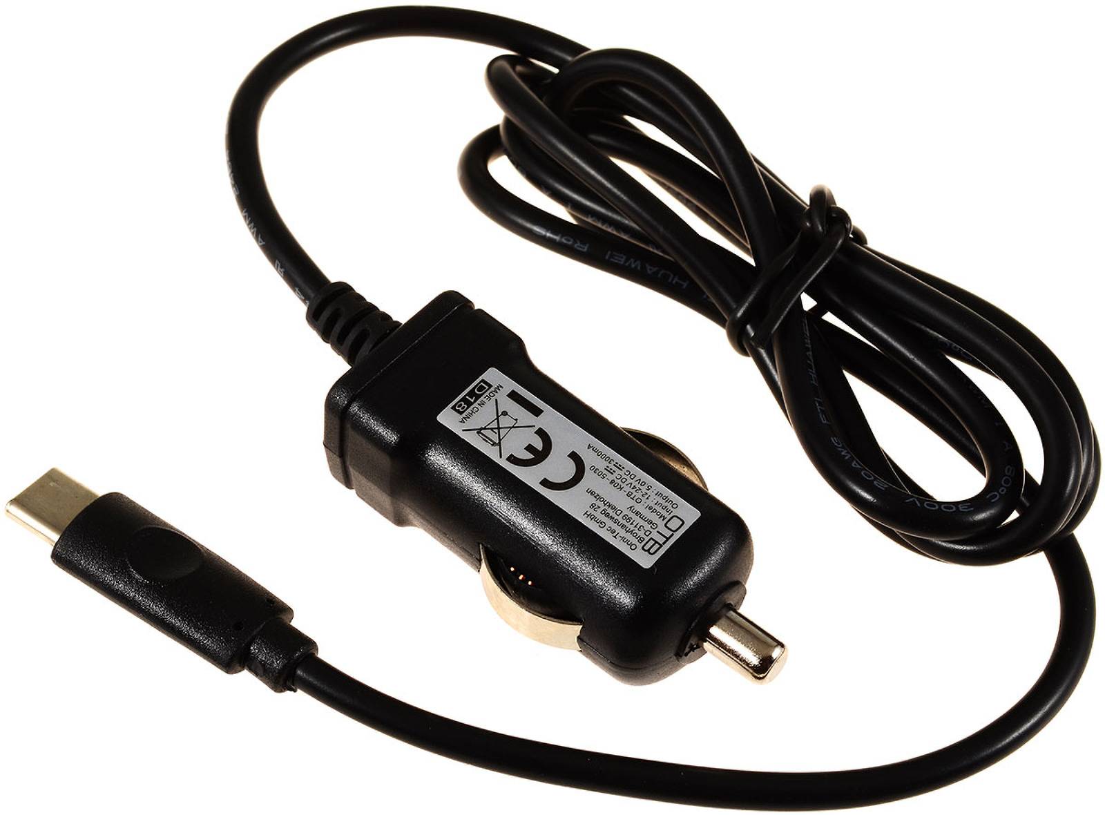 KfZ-Ladekabel mit USB-C für Lenovo Moto Z 3,0Ah, 12V-1