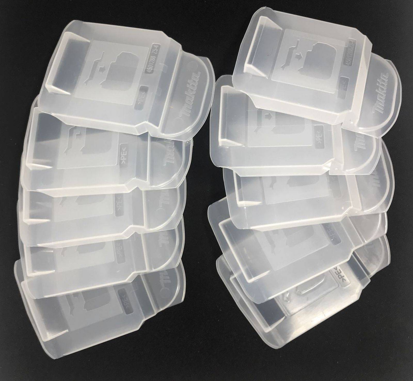 10x Akku-Schutzkappe für Makita Akkutyp BL1830 / BL1840 / BL1815 / BL1850 / BL1860-0
