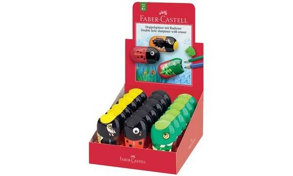 FABER-CASTELL Doppelspitzdose "Tiere", im Display (5660468)