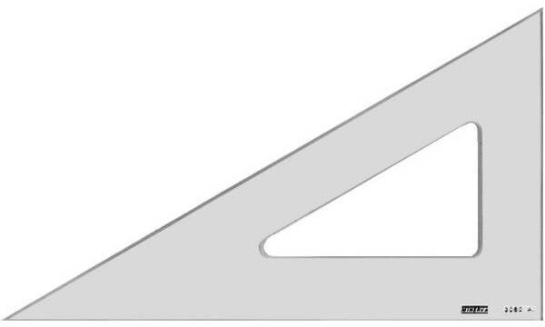 MINERVA Zeichendreieck, Hypotenuse: 500 mm, 60 Grad (86000005)-0