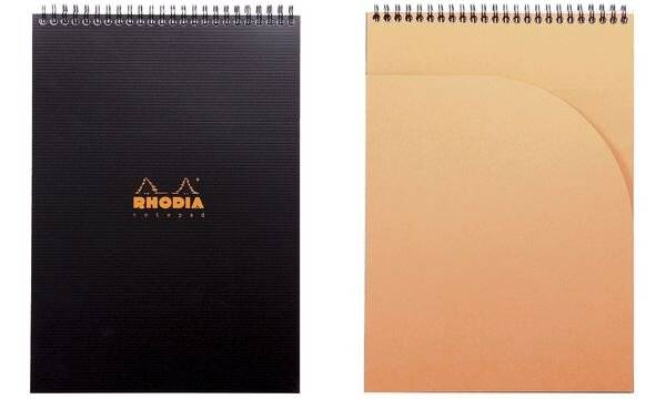 RHODIA Spiralnotizblock Notepad, DIN A4, kariert, schwarz (8017087)-0