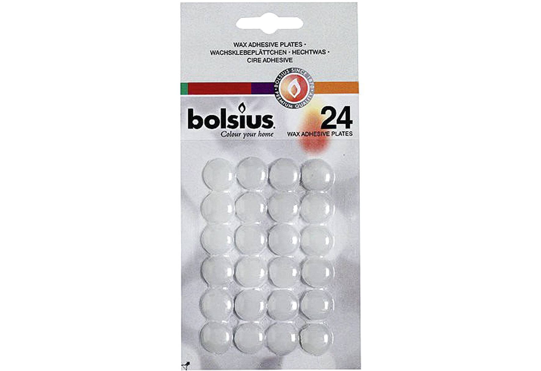 BOLSIUS 24 Haftklebeplättchen auf Karte-1