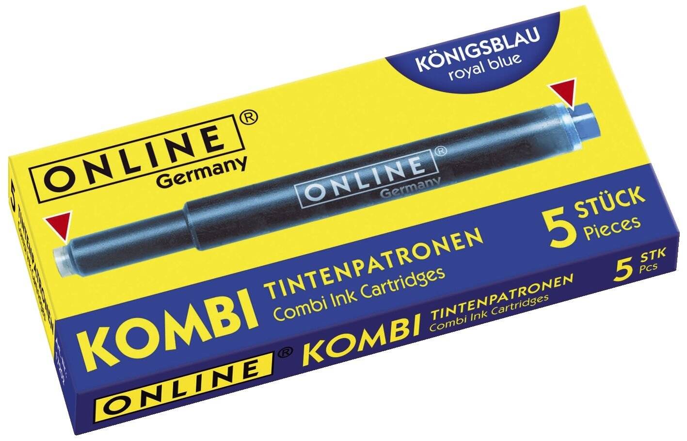 ONLINE Kombi-Tintenpatrone blau 5 Stück-0