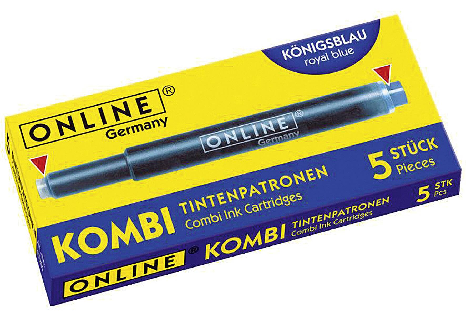 ONLINE Kombi-Tintenpatrone blau 5 Stück-1