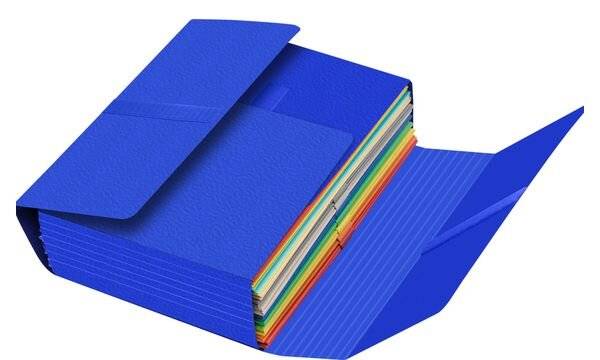 FAST Dokumentenmappe JUMBO, mit Klettverschluss, blau (74500180)-0