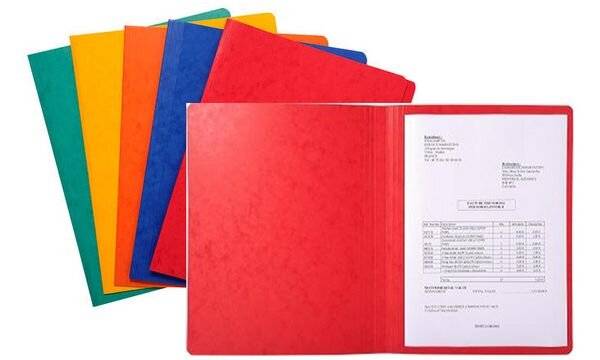 Aktendeckel A4 Rücken gerillt rot-2