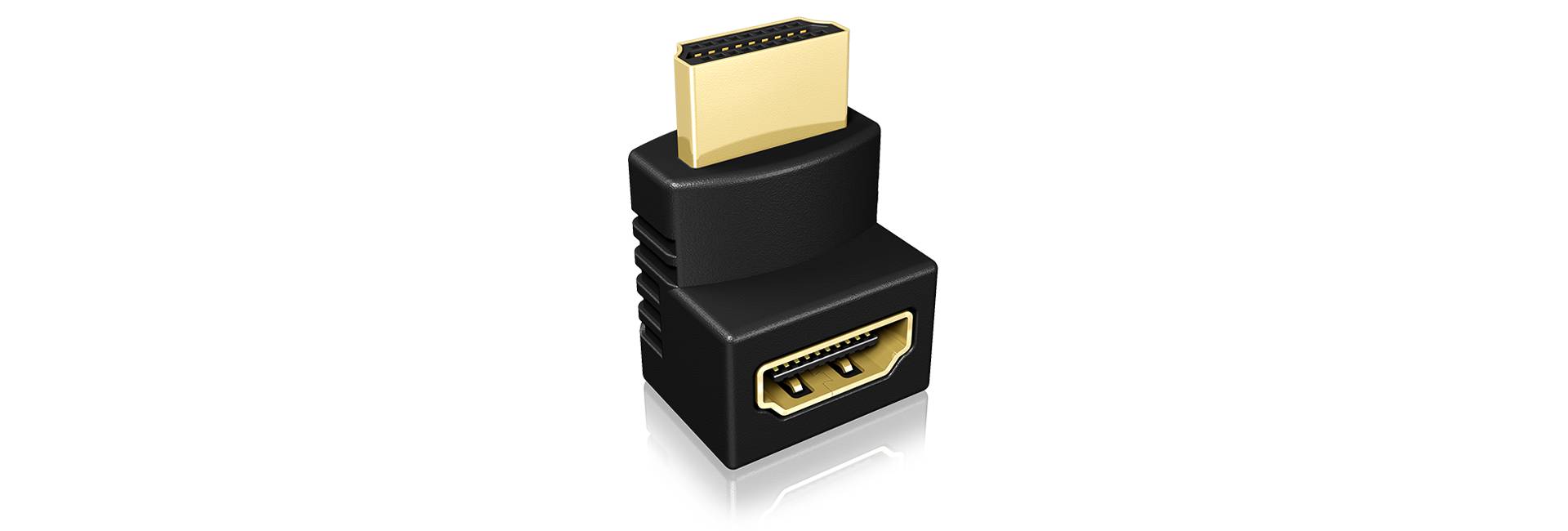 IB-CB009-1, Set aus 2x HDMI® Winkeladaptern mit zwei Ausrichtungen nach oben und unten-0