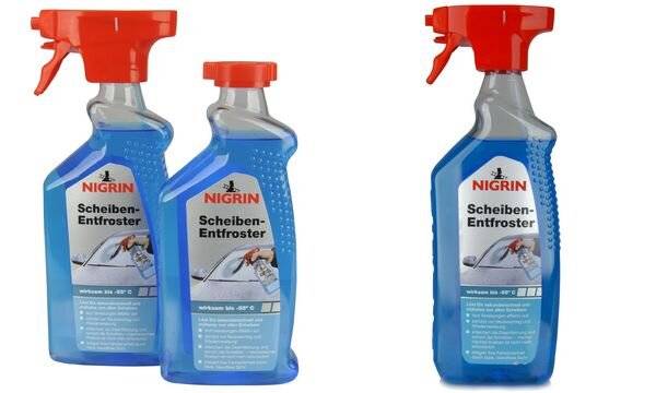 NIGRIN KFZ-Scheibenenteiser, 2 x 500 ml Pumpzerstäuber (11590171)