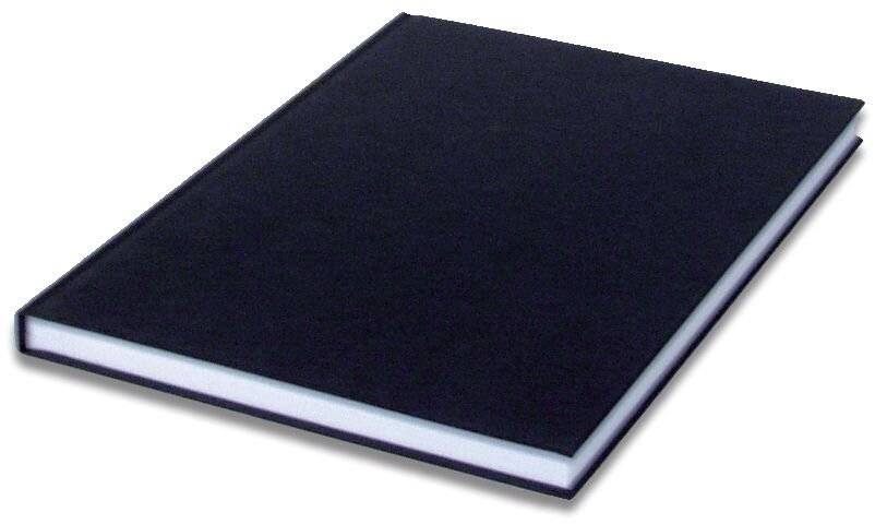 Notizbuch gebunden A4 96 Blatt schwarz-5