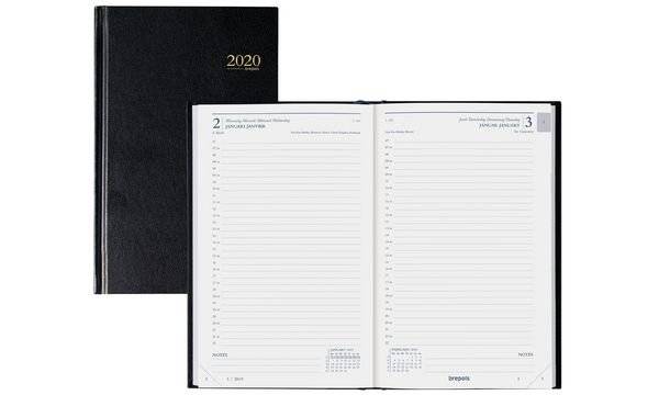brepols Tageskalender "Saturnus Basic" 2019, schwarz (75128193)-1