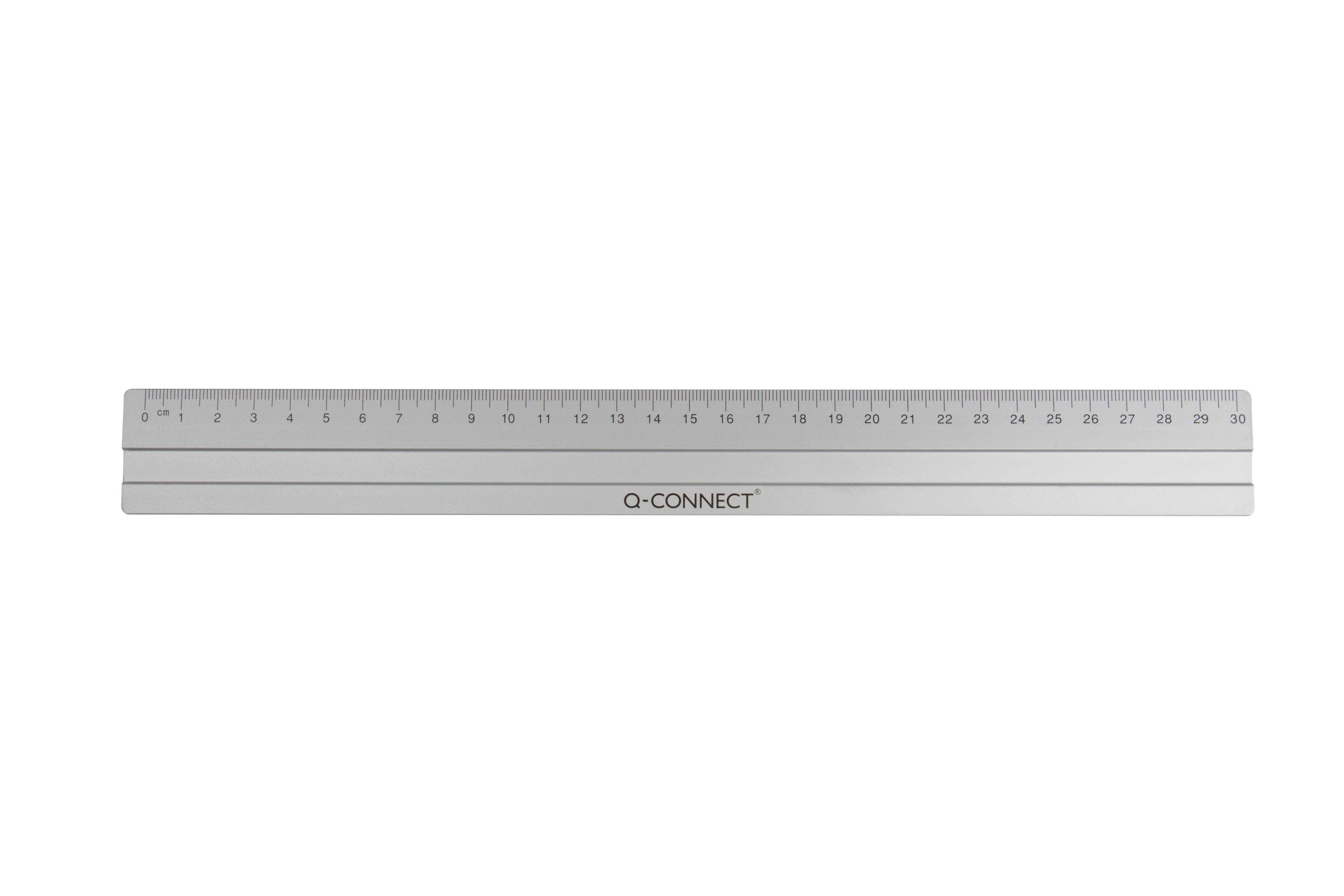 Lineal Alu - 30 cm, silber-0