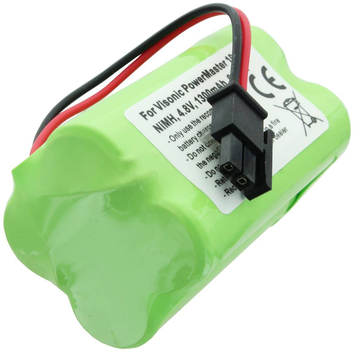 Akku passend für Visonic PowerMaster 10 Akku-NiMH GP130AAM4YMX 4,8 Volt 1300mAh, max. 6,2Wh-2