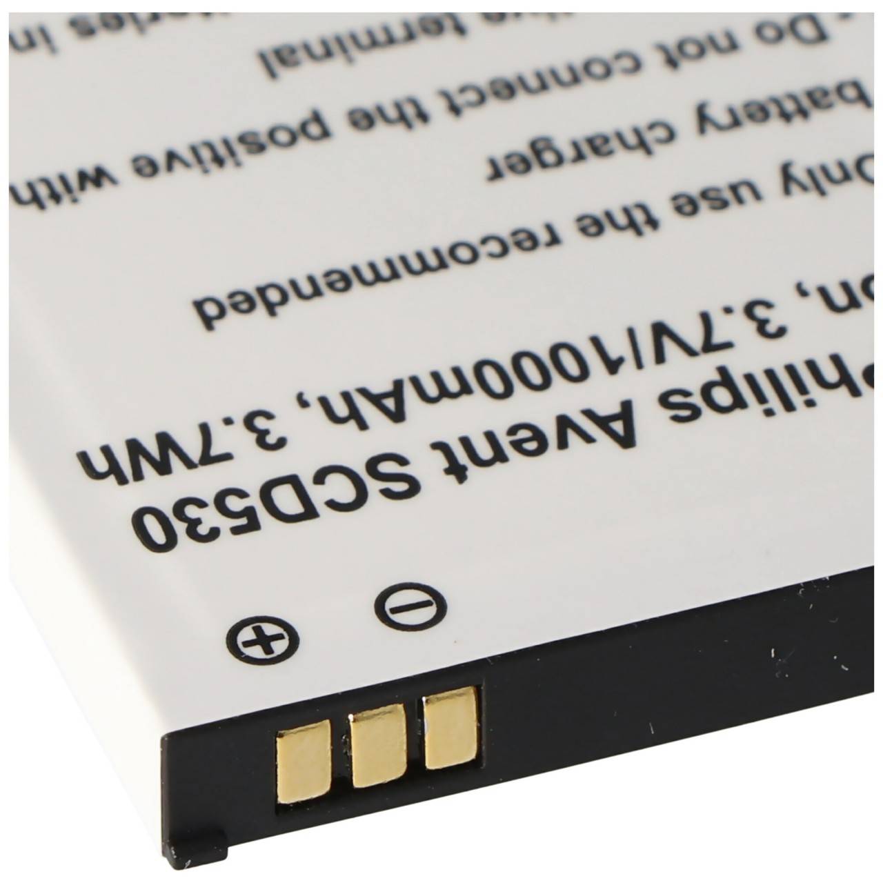 Akku passend für Philips Avent SCD530, Li-Ion, 3,7V, 1000mAh, 3,7Wh-4