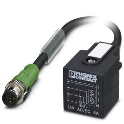 Phoenix Contact 1434882 Sensor-/Aktor-Steckverbinder, konfektioniert M12 Stecker, gerade, Stecker, gewinkelt 30.00 cm Po