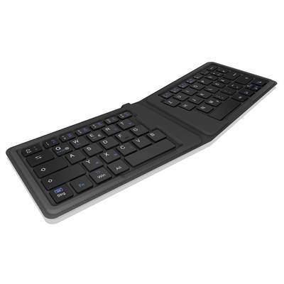 KeySonic KSK-3010BT Bluetooth Tastatur klappbar, inkl. Hülle
